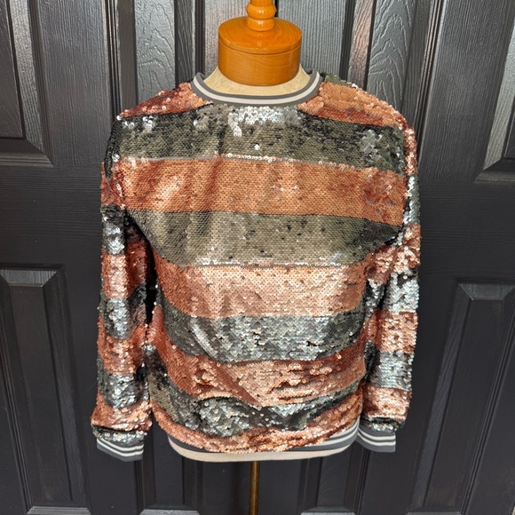 MOLO SIZE 164 Sequin Sweatshirt Size 14 US - Picture 1 of 8